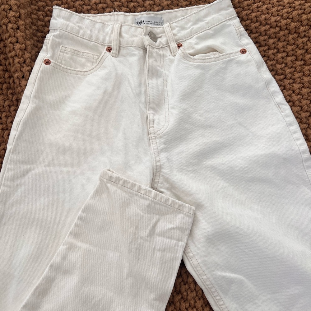 Zara white jeans